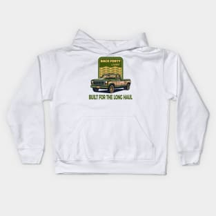 Back Forty, classic truck. Built for the long haul. Kids Hoodie